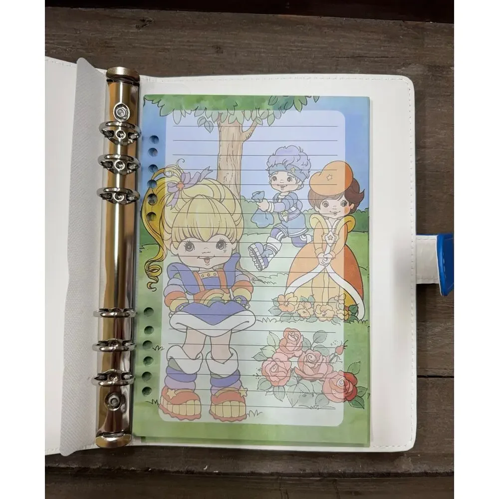 Rainbow Brite ring binder